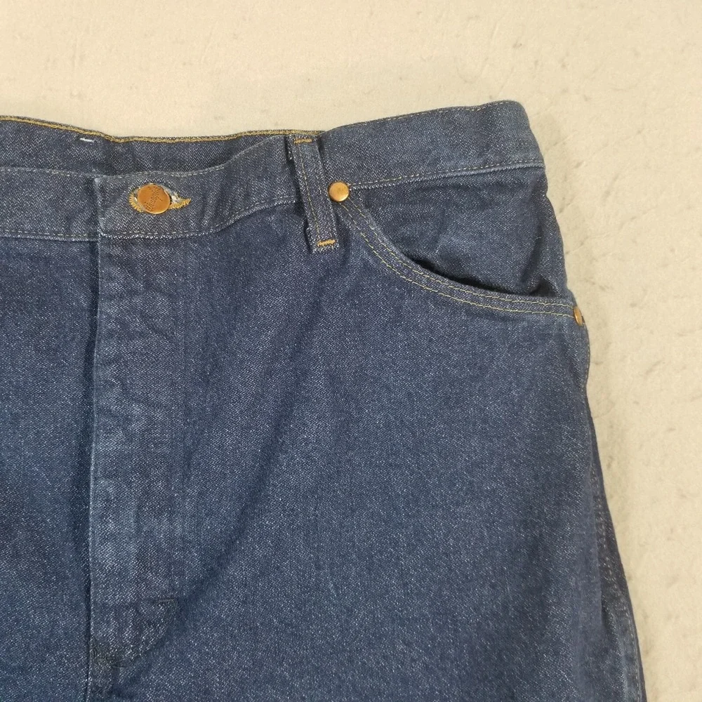 Wrangler jeans men's 38x28 Cowboy Cut 936PWD blue denim pants retro western